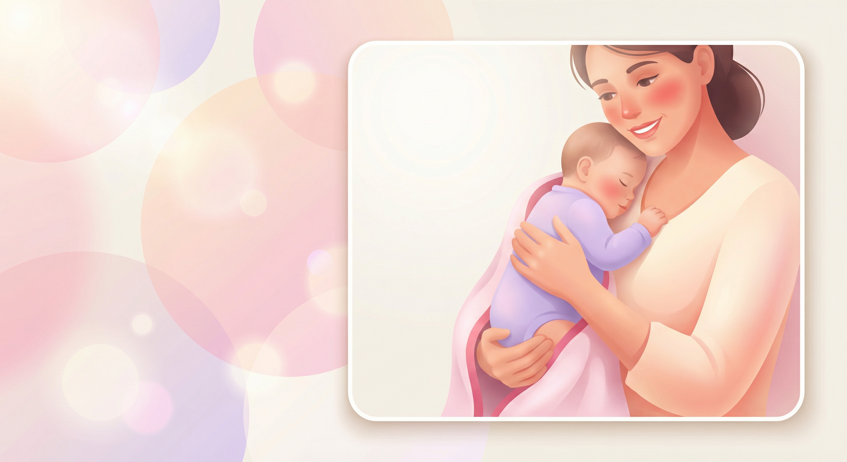 Momora mother and baby illustration